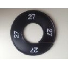 Maatring 9 cm zw/wit 27 Td05602027